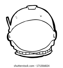 cartoon astronaut face