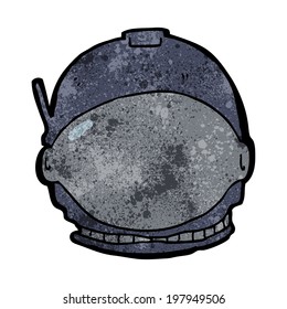 cara de astronauta de caricatura