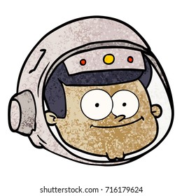 cara de astronauta de caricatura