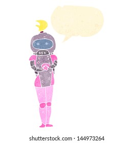 cartoon astronaut girl