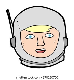 cartoon astronaut head