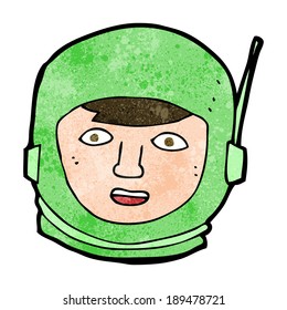 cartoon astronaut head
