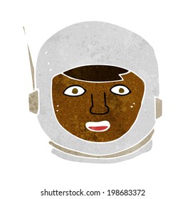 cartoon astronaut head