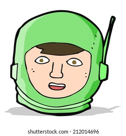cartoon astronaut head