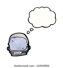 cartoon astronaut helmet