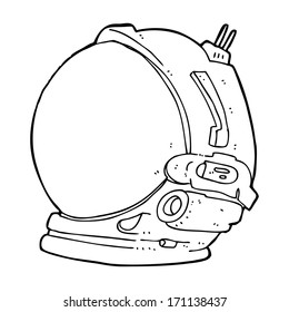 Cartoon Astronaut Helmet Stock Illustration 174787823