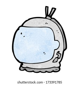 cartoon astronaut helmet