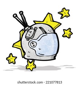 cartoon astronaut helmet