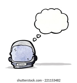 cartoon astronaut helmet