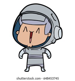 cartoon astronaut man