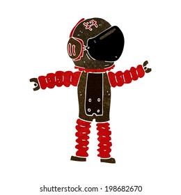 cartoon astronaut reaching