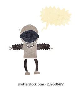 cartoon astronaut with speech bubble
