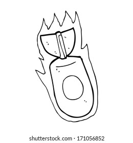 bomba atômica de desenho animado