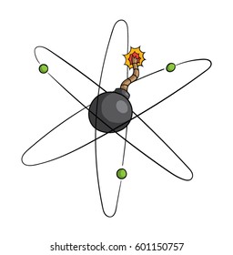 Cartoon atom bomb