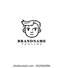 cartoon avatar logo icon design template modern vector illustration