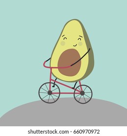 Cartoon Avocado Stock Vector (Royalty Free) 660970972 | Shutterstock