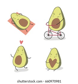 Cartoon Avocado