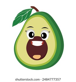 Cartoon avocados mascot characters, hand drawn doodle style cartoon character illustration icon design avocado cartoon