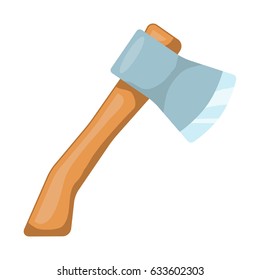 cartoon ax, hatchet vector symbol icon design. Beautiful illustration isolated on white background