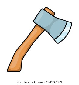 cartoon ax, hatchet vector symbol icon design. Beautiful illustration isolated on white background