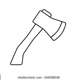 cartoon ax, hatchet vector symbol icon design. Beautiful illustration isolated on white background