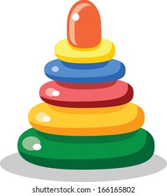 Cartoon babies pyramid 