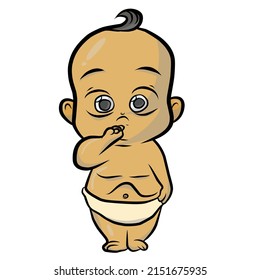 dibujos animados de fondo vectorial de bebé blanco