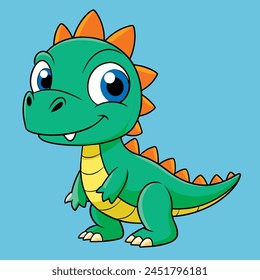 Cartoon Baby Cute Dracorex  Illustrated