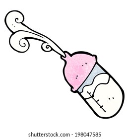 cartoon baby milk bottle