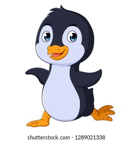 Similar Images, Stock Photos & Vectors of Cute penguin holding present ...