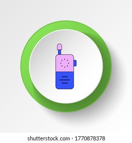 cartoon baby phone toy colored button icon. Signs and symbols can be used for web, logo, mobile app, UI, UX
