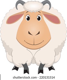 Cartoon baby sheep