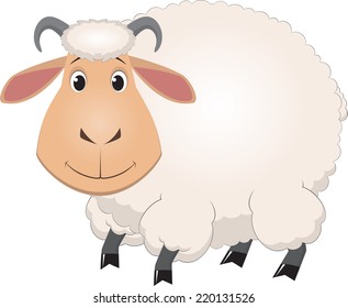 Cartoon baby sheep