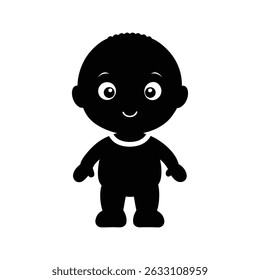 Desenho animado bebê, silhueta do bebê, bebê bonito