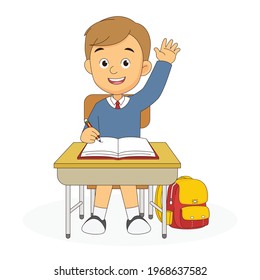 Cartoon Back to school teacher background