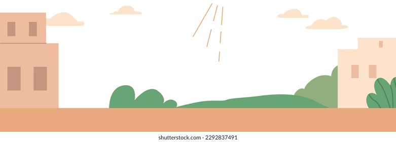Cartoon Background With Ancient Cityscape Transporting Visitors Back In Time To A World Of Wonder And Splendor