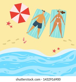 Cartoon  background of sea shore. 