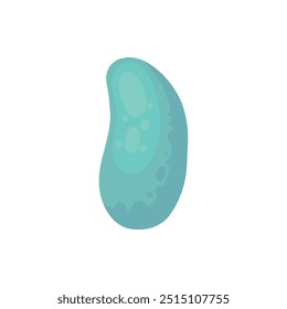Cartoon bacteria. Biological virus and infectious bacterias. Microbe and allergens, microbiology research icon. Human healthcare neoteric vector on white background