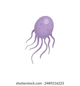 Cartoon bacteria mascot. Virus character, bacterias with funny face. Color microbe and disease virus isolated vector illustration. Monster creature organism, bacteria and microbe