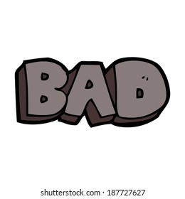 cartoon bad sign