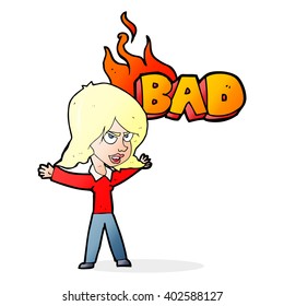 cartoon bad woman