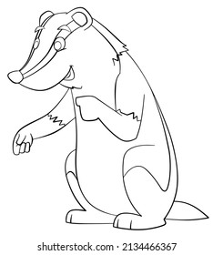 Marcador de caricatura para página de colorear.