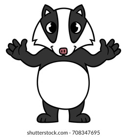 Cartoon Badger Illustration