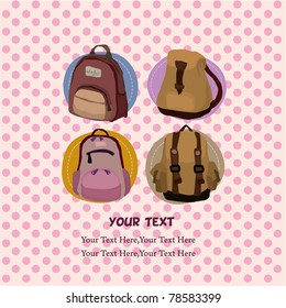 cartoon bag card