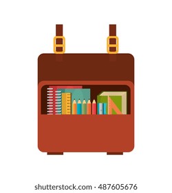cartoon bag and collection tool school