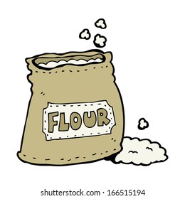 cartoon bag of flour