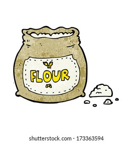 cartoon bag of flour