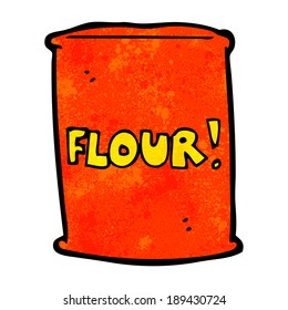 cartoon bag of flour