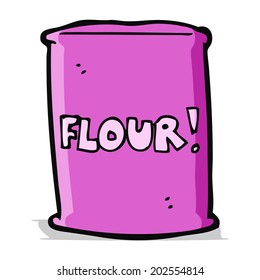 cartoon bag of flour