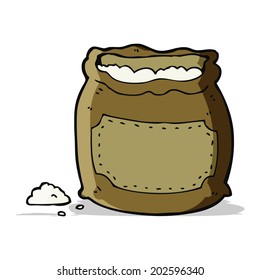 cartoon bag of flour